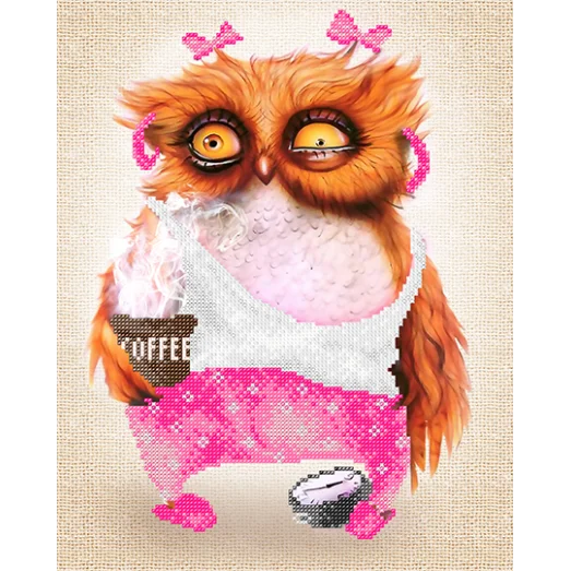 АК3-253 Кофе-леди. Схема для вышивки бисером А-СТРОЧКА