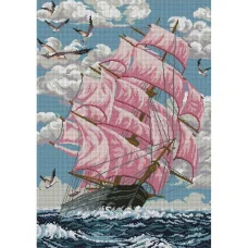 А2-К-760 Алые паруса. Схема для вышивки бисером ТМ Acorns