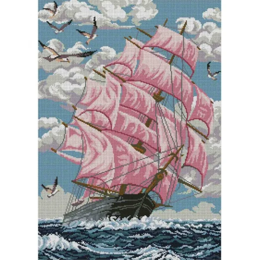 А2-К-760 Алые паруса. Схема для вышивки бисером ТМ Acorns