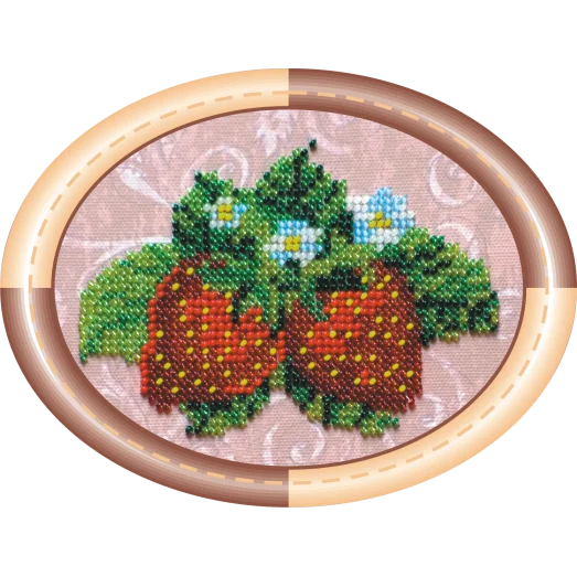 АМ-003 Земляника. Набор для вышивки бисером Абрис Арт