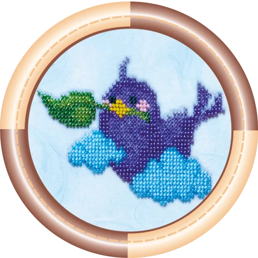 АМ-006 Птичка. Набор для вышивки бисером Абрис Арт