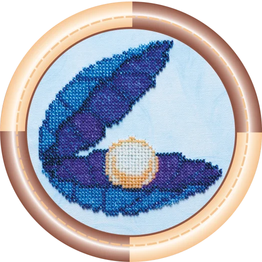 АМ-007 Ракушка. Набор для вышивки бисером Абрис Арт