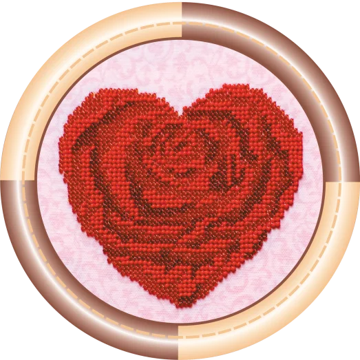 АМ-009 Сердечко. Набор для вышивки бисером Абрис Арт