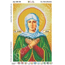 АМ-109 Св. Лия (Лилия). Схема для вышивки бисером. ТМ Фея Вышивки