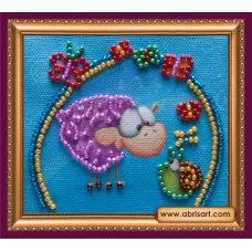 АМА-094 Овца и улитка. Набор для вышивки бисером Абрис Арт