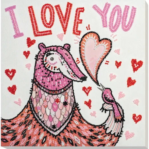 АМВ-056 Набор для вышивки бисером Влюбленные. ТМ Абрис Арт