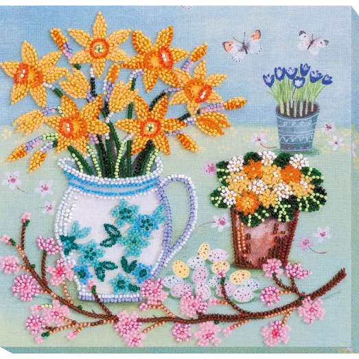 АМВ-065 Набор для вышивки бисером Апрельское утро. ТМ Абрис Арт
