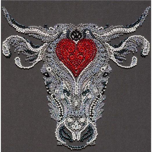 АМВ-069 Набор для вышивки бисером Телец. ТМ Абрис Арт