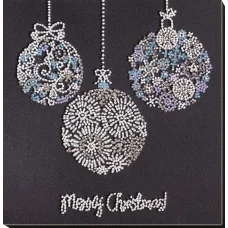 АМВ-077 Набор для вышивки бисером Кружевные шары ТМ Абрис Арт