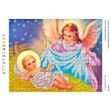 БА3-138 Ангел-хранитель младенцев. Схема для вышивки бисером ТМ Вышиванка