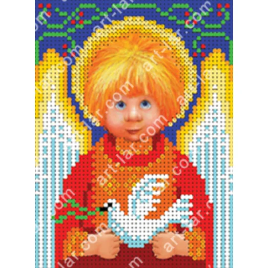 БИС-3115a Ангелочек Мира и Согласия. Схема для вышивки бисером Арт Лар