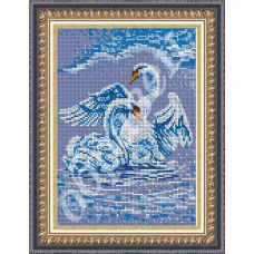 АП-076 Лебеди. Схема для вышивки бисером. ТМ Фея Вышивки
