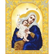 АС3-018 Икона Божией Матери Покрывающая (золото). Схема для вышивки бисером А-Строчка