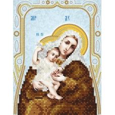 АС5-099 Икона Божией Матери Покрывающая (серебро). Схема для вышивки бисером А-Строчка