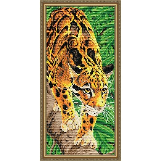 АТ32116 Дымчатый леопард. Набор для рисования камнями. Арт Солло
