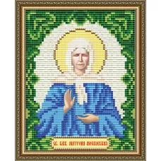 АТ6009 Св. Блаженная Матрона московская. Набор для рисования камнями. Арт Солло