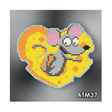 АТМ-037 Сырное сердечко. Набор магнит в алмазной технике ТМ Артсоло