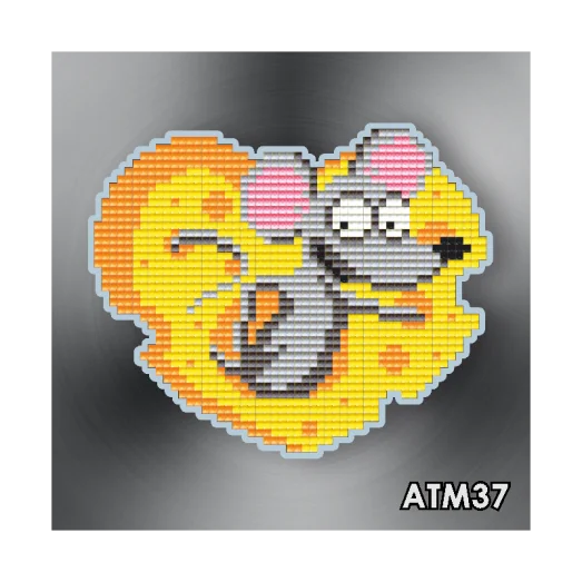 АТМ-037 Сырное сердечко. Набор магнит в алмазной технике ТМ Артсоло