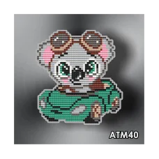 АТМ-040 Коала на машине. Набор магнит в алмазной технике ТМ Артсоло