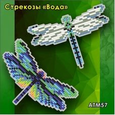 АТМ-057 Стрекозы вода. Набор магнит в алмазной технике ТМ Артсоло