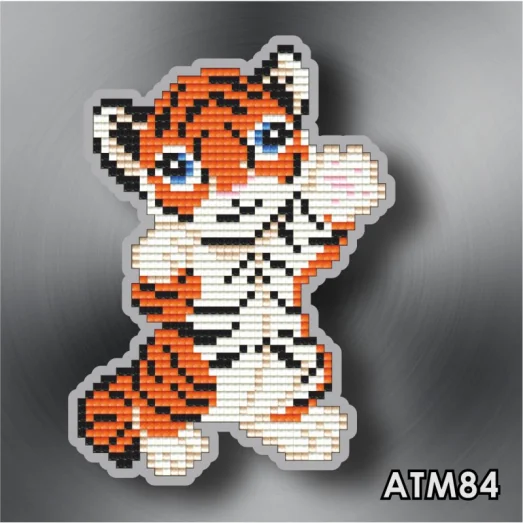 АТМ-084 Привет от тигра. Набор магнит в алмазной технике ТМ Артсоло