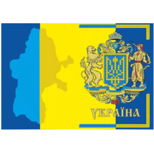 ОПВ-016 Пошитая обложка на паспорт для вышивки бисером ТМ Вышиванка