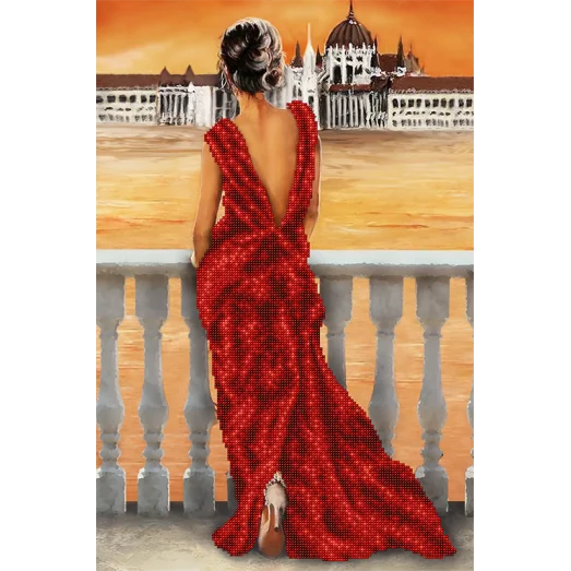 АХ2-014 Ожидание. Схема для вышивки бисером. А-Строчка