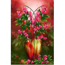 АХ2-023 Дицентра. Схема для вышивки бисером. А-Строчка