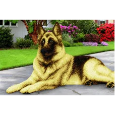 АХ2-019 Овчарка . Схема для вышивки бисером. А-Строчка