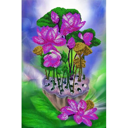 АХ2-024  Лотос. Схема для вышивки бисером. А-Строчка