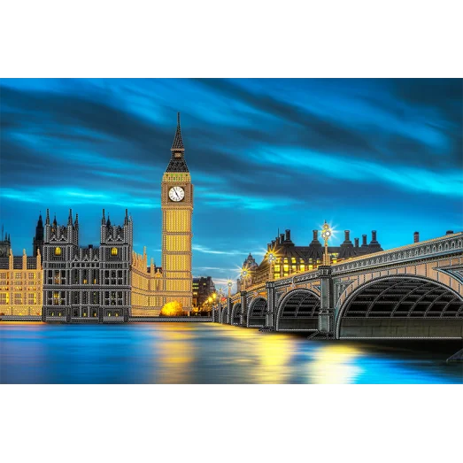 АХ2-033 Лондонская ночь. Схема для вышивки бисером. А-Строчка