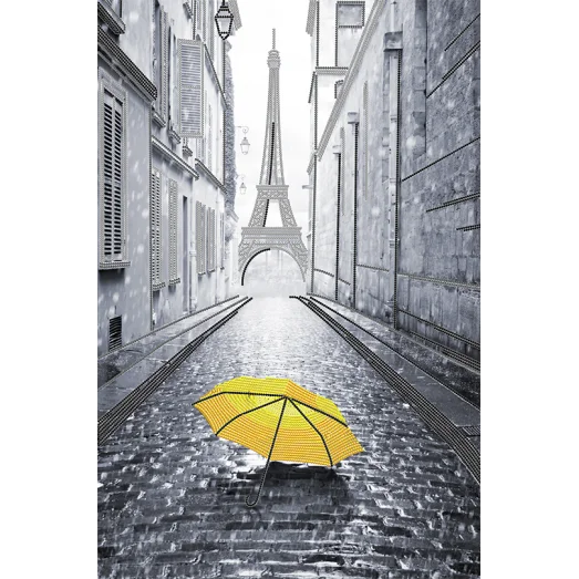 АХ2-037 Парижский дождик (желтый). Схема для вышивки бисером. А-Строчка