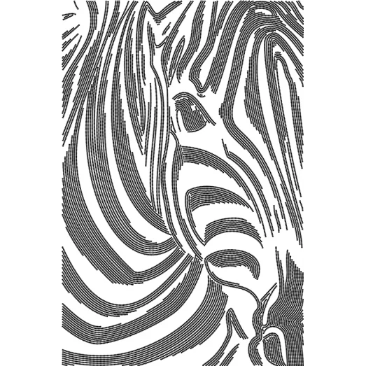 АХ2-044 Зебра. Схема для вышивки бисером. А-Строчка