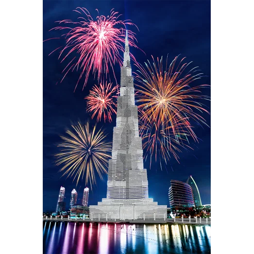 АХ2-049 Бурдж-Халифа. Схема для вышивки бисером. А-Строчка