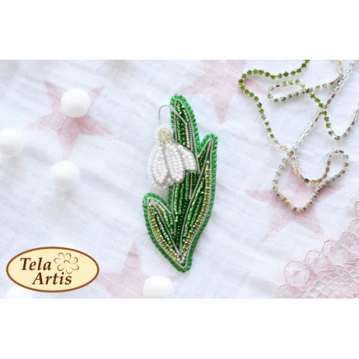 Б-007 Подснежник. Набор для вышивки украшения Тела Артис