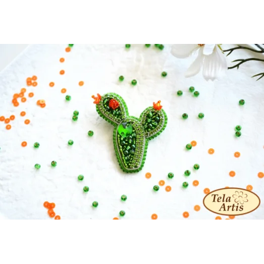 Б-012 Кактус. Набор для вышивки украшения Тела Артис