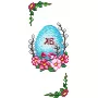 В-016 Бантик Пасхальный. Пошитая заготовка для вышивки бисером СвитАрт
