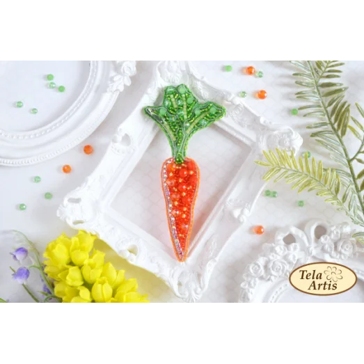 Б-017 Гламурная морковка.  Набор для вышивки украшения Тела Артис