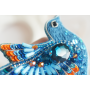 Б-025 Синяя птица счастья. Набор для вышивки украшения Тела Артис