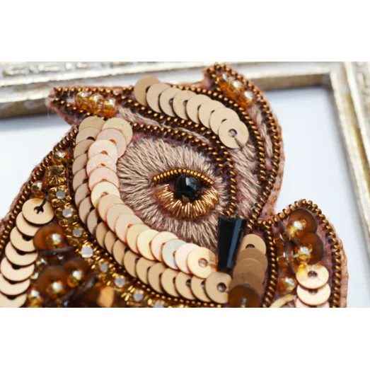 Б-027 Сова Луиза. Набор для вышивки украшения Тела Артис