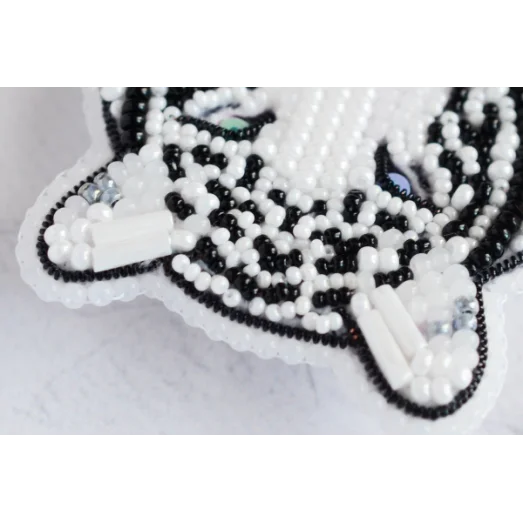 Б-118 Белый тигр. Набор для вышивки украшения Тела Артис