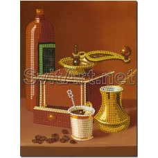 SI-207(А4) Ароматный кофе. Схема для вышивки бисером СвитАрт