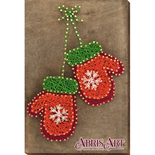 АВС-005 Варежки. Набор стринг-арт ТМ Абрис Арт