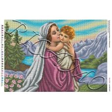А2Р_067 БКР-2017 Мадонна с младенцем. Схема для вышивки бисером ТМ Virena 
