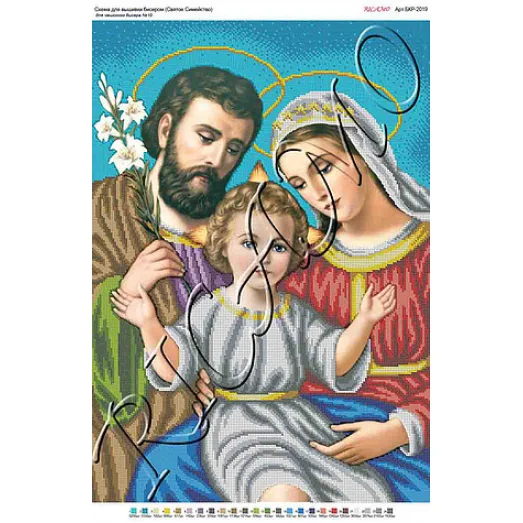 А2Р_068 БКР-2019 Святое семейство. Схема для вышивки бисером ТМ Virena