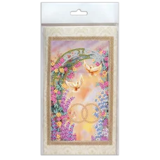 АО-111 С днем бракосочетания. Набор-открытка для вышивки бисером Абрис Арт