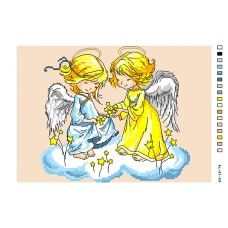 Б5-16-074 Ангелочки. Канва для вышивки нитками Вышиванка