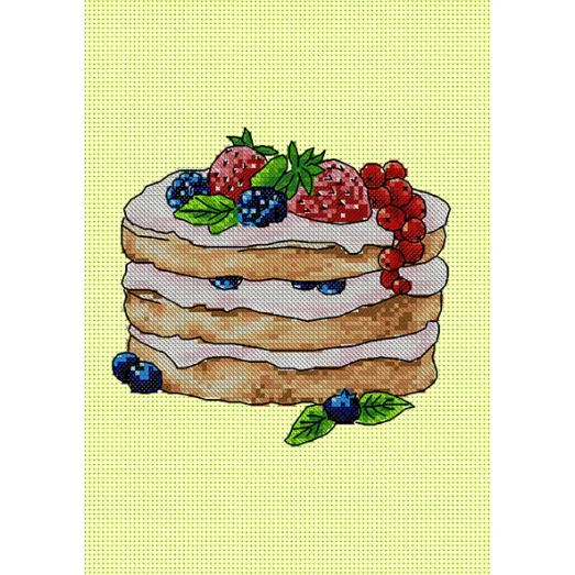 Б5-16-080 Вкусности. Канва для вышивки нитками Вышиванка