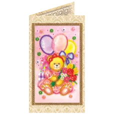 АО-126 Праздник детства. Набор-открытка для вышивки бисером Абрис Арт