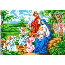 ВА-607В Поздравление с рождением Иисуса. Схема для вышивки бисером БисерАрт